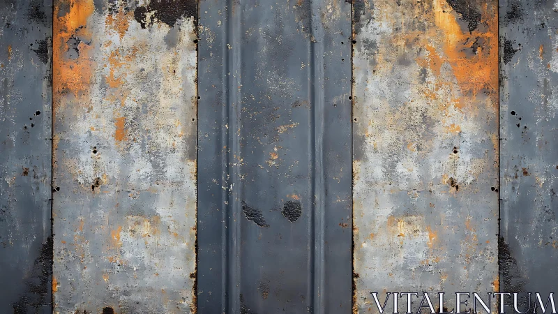 Weathered Rusty Metal Wall Texture with Industrial Grunge Style.