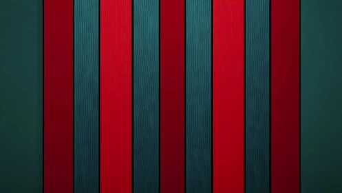 Striped cadence turns teal and crimson planks into rhythm