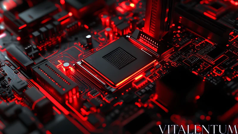 Midnight circuit glow around a quietly powerful processor.