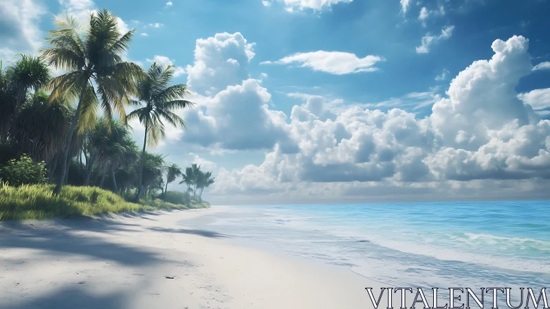 Tropical Haven Where Sand Whispers Meet Azure Waves