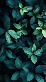 Gentle teal foliage glowing softly in a calm night garden.