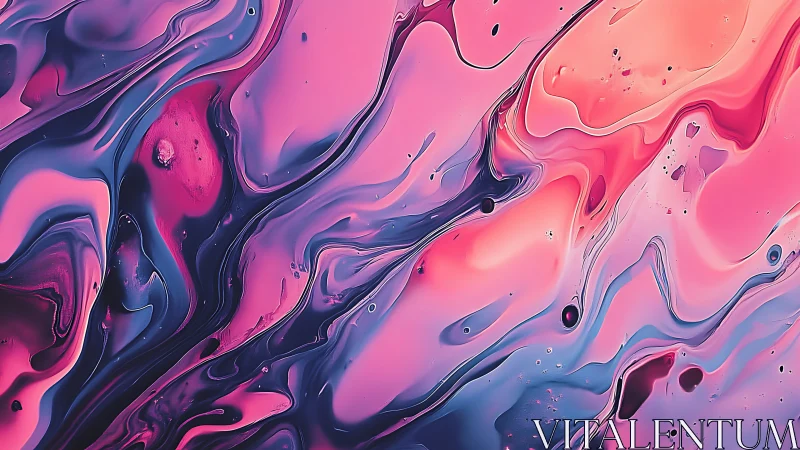 Fluid pink and violet abstract gradient flows across canvas