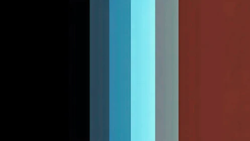 Vertical color bands form a flat, segmented abstract field
