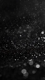 Soft starlit dust dancing across a quiet midnight field.