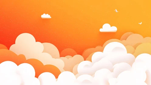 Soft sunrise clouds drifting in a gentle golden sky.