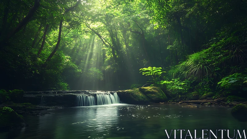 Emerald Cathedral: Where Sunlight Whispers Through Verdant Halls.