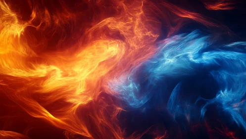 Thermodynamic Energy Collision: Fire and Ice Fluid Dynamics.