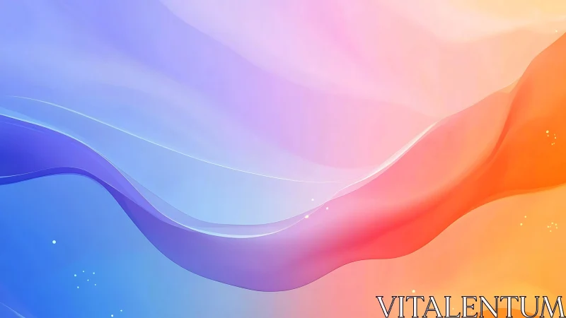 Gradient waves form layered flowing bands across frame