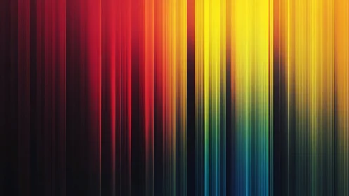 Vertical multicolor light streaks form dense gradient columns