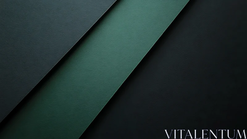 Diagonal dark green textured stripes on black background.