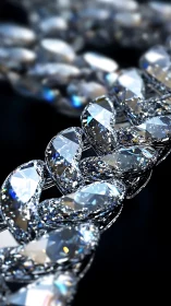 Prismatic ice-chain glitters in a midnight jewel cascade.