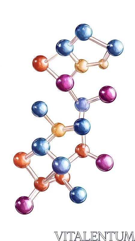 Color-coded molecular structure illustration on white background.