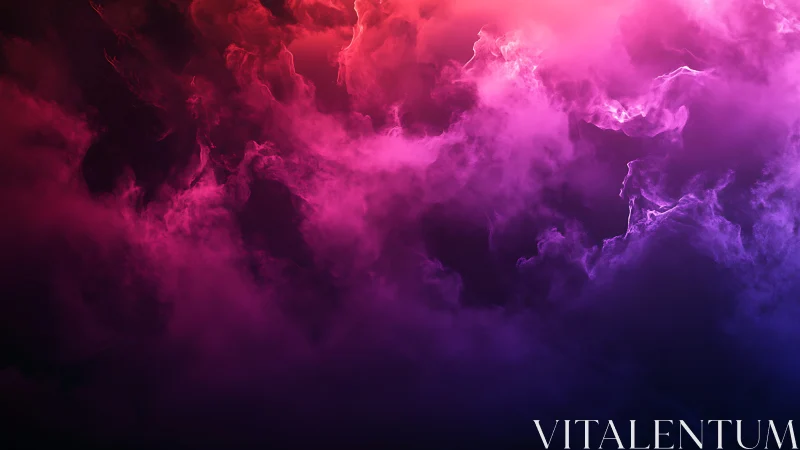 Velvet nebula clouds glowing in pink, magenta, and violet.