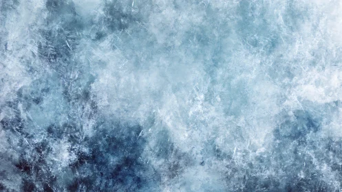 Frozen ice texture background with frosted crystal detail.