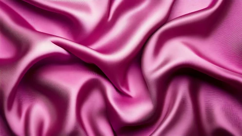 Magenta Silk Fabric Folds: High-Resolution Textile Surface Texture Study