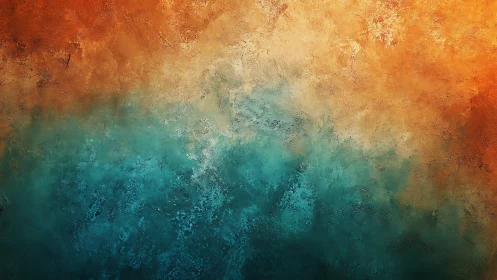 Bicolor textured gradient with teal and burnt orange fields
