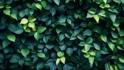 Lush green foliage forms a dense, calming natural backdrop.