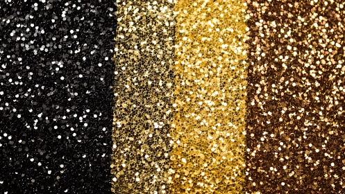 Glittering metallic stripes quietly argue about who shines most