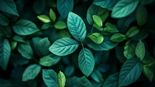Lush emerald leaves invite a calm moment of quiet focus