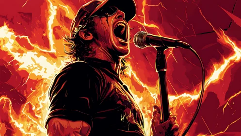 Fiery rock vocalist pours heart into a powerful live scream