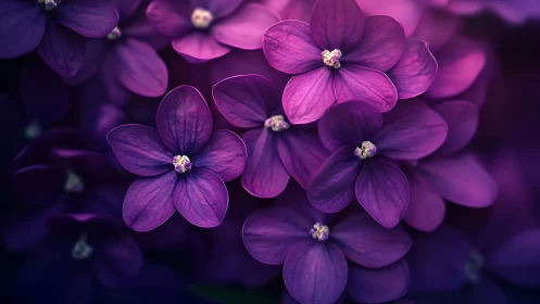 Purple Flowers Bloom With Delicate Beauty and Grace