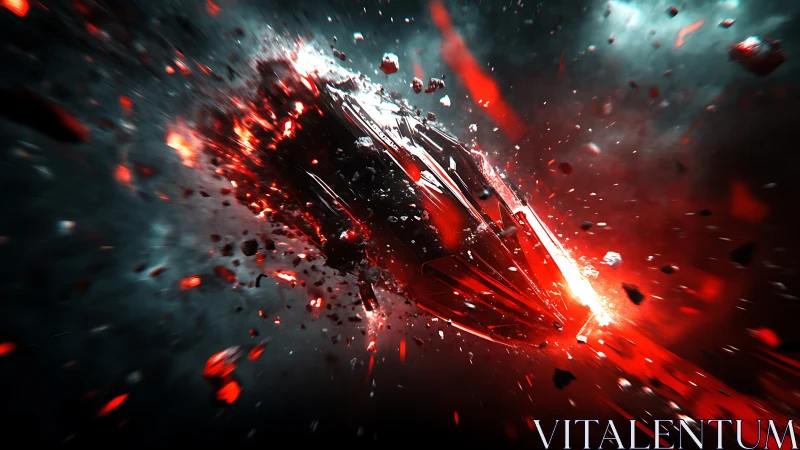 Star-skipping ember-ship rips open a molten corridor of night