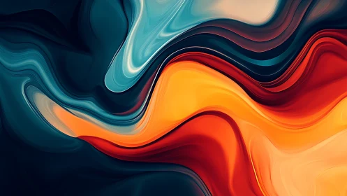 Color currents collide and swirl like molten cosmic rivers