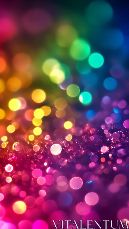 Prismatic Bokeh Carnival Dancing Across Neon Nightfall.