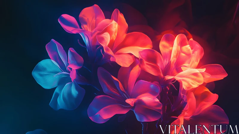 Luminescent Iris Petals with Chromatic Gradient Rendering