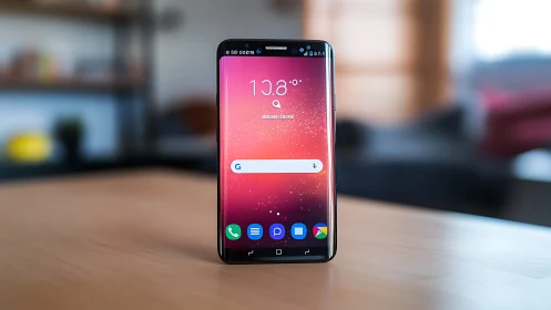 Samsung Galaxy S9 Plus Smartphone Display Showcase.