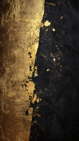 Midnight gold fissure streaked across textured darkness.