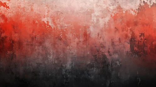 Bold red and black grunge abstract texture with faded edges.