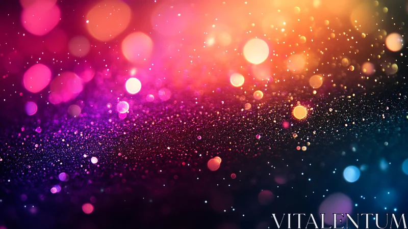Vibrant abstract bokeh lights with sparkling glitter effect.