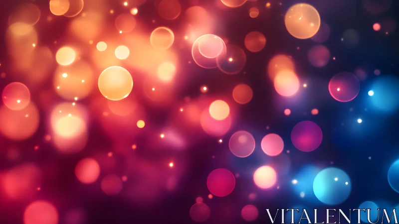 Vibrant abstract bokeh lights background with colorful gradient effect.