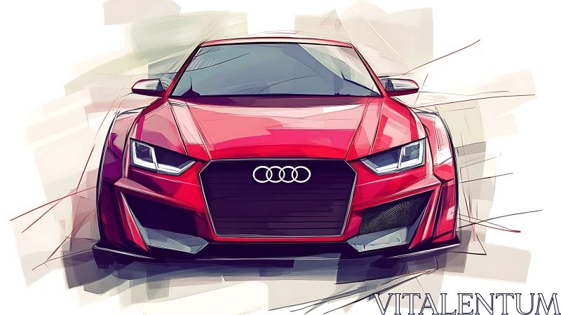 Scarlet speed machine leans forward, hungry for the horizon