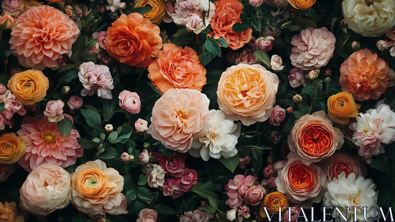 Botanical Chaos: Garden's Velvet Rebellion Against Darkness.