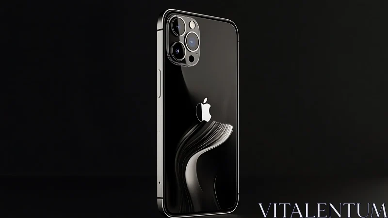 iPhone 12 Pro Max smartphone displayed at angle against dark background