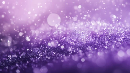 Sparkling Purple Glitter Abstract Background with Bokeh Effect.