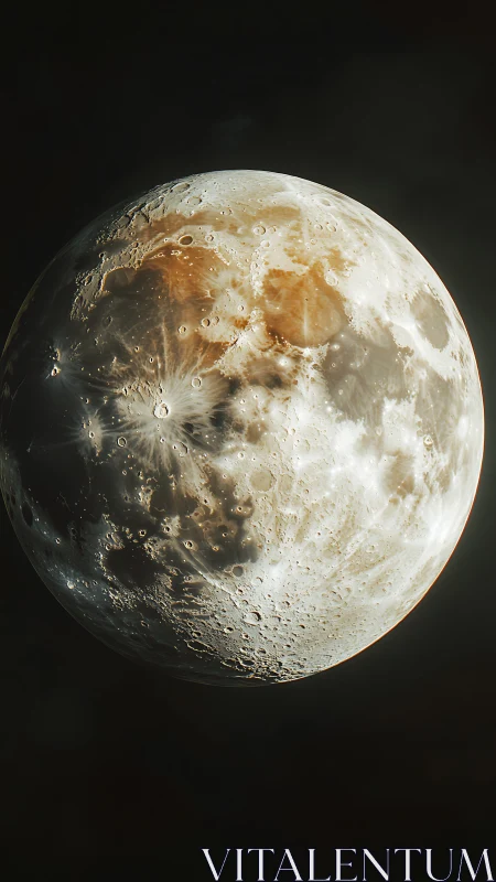 High-contrast lunar surface rendered in photorealistic detail