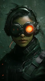 Augmented recon operative with luminescent monocular interface.