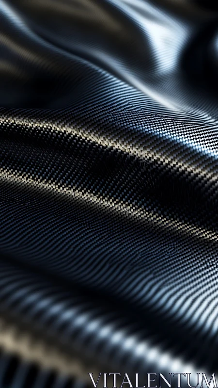 Curved carbon fiber weave under dramatic studio lighting.
