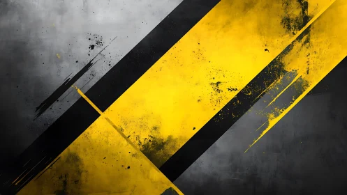 Industrial diagonal yellow and black abstract stripe composition.