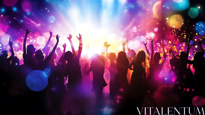 Color soaked dance floor where night turns electric.