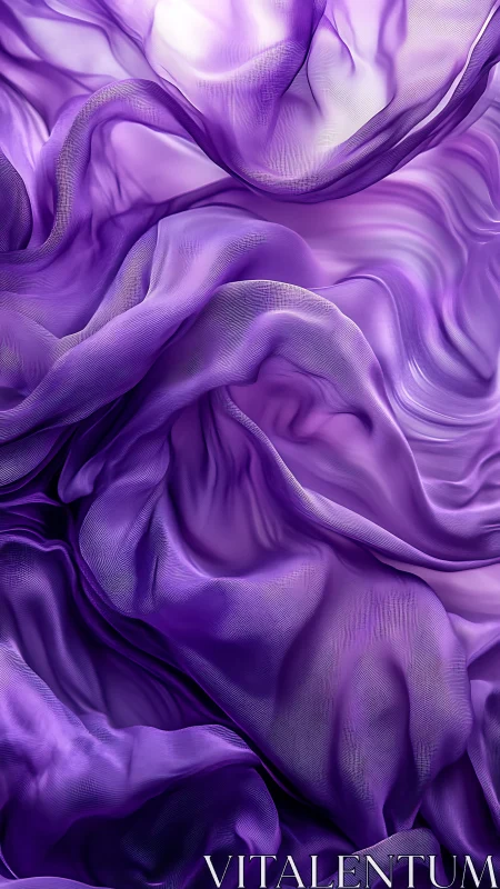 Layered purple fabric folds in soft abstract flow.