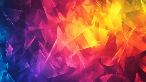 Vibrant Abstract Geometric Background with Colorful Gradient Design.