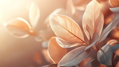 Macro botanical study in warm bokeh backlight rendering.