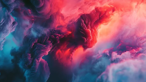 Nebular cloudscape renders turbulent chromatic volumetric light