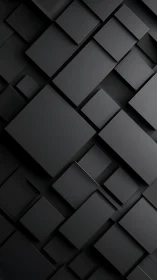 Silent graphite rectangles drift in a staggered midnight grid