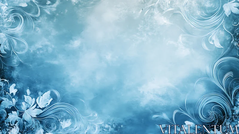 Glacial Flourish: Where Winter Dreams Meet Crystalline Reverie.