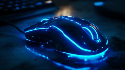 Neon gaming mouse hums like a tiny starship on standby